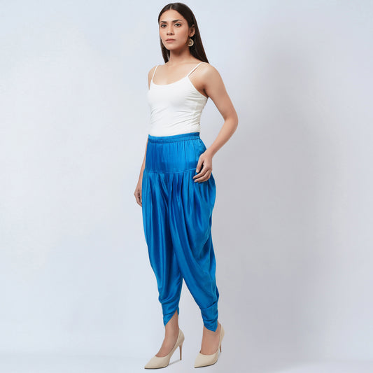 Blue Dhoti Pants