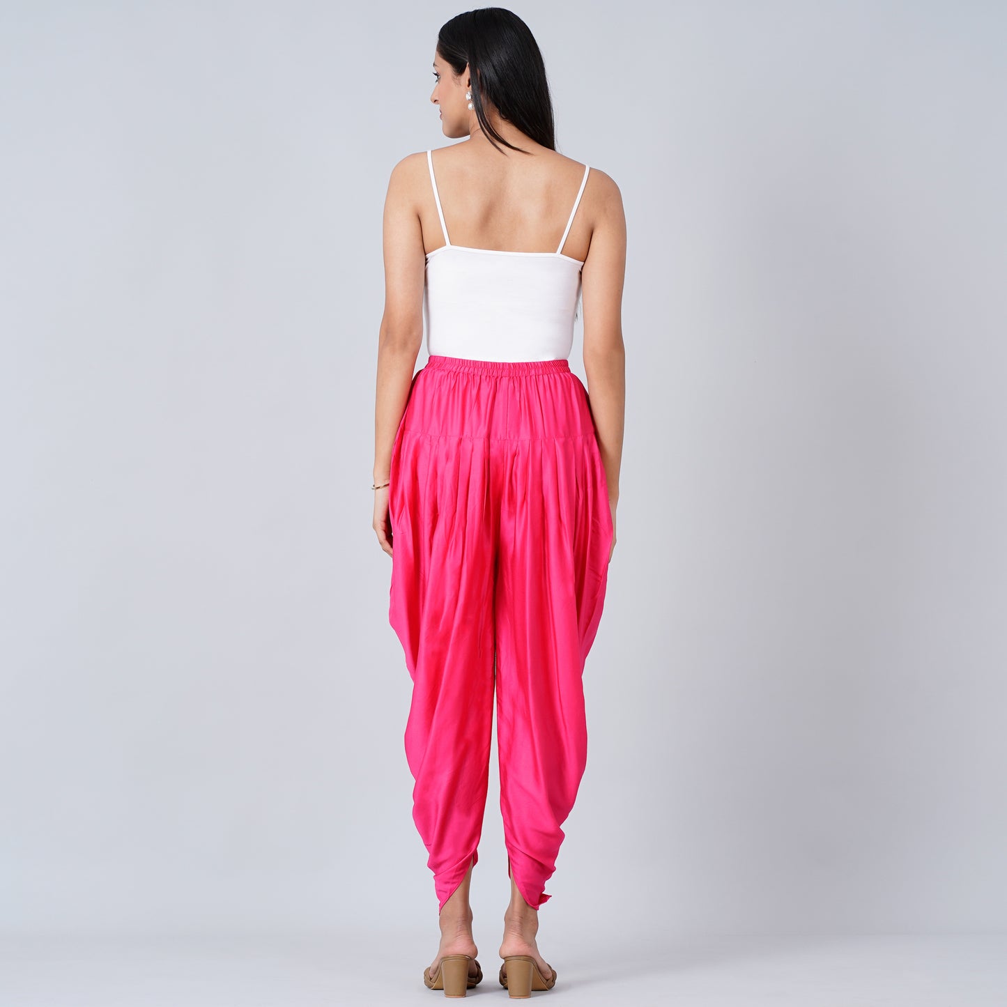 Magenta Dhoti Pants
