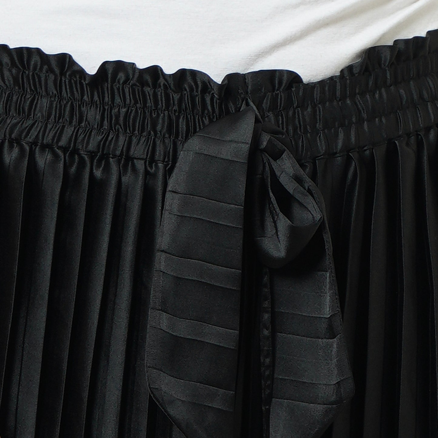 Black Pleated Palazzo