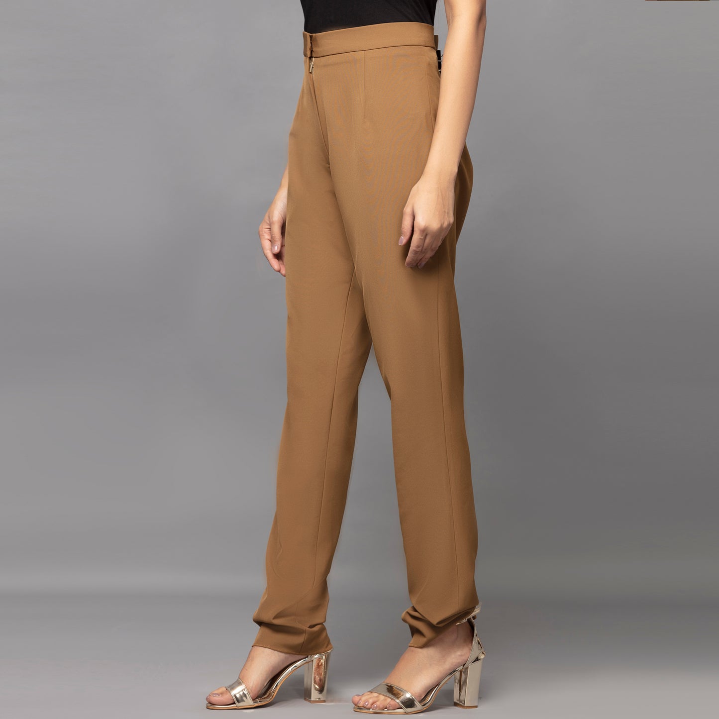 Beige Slim Fit Pants