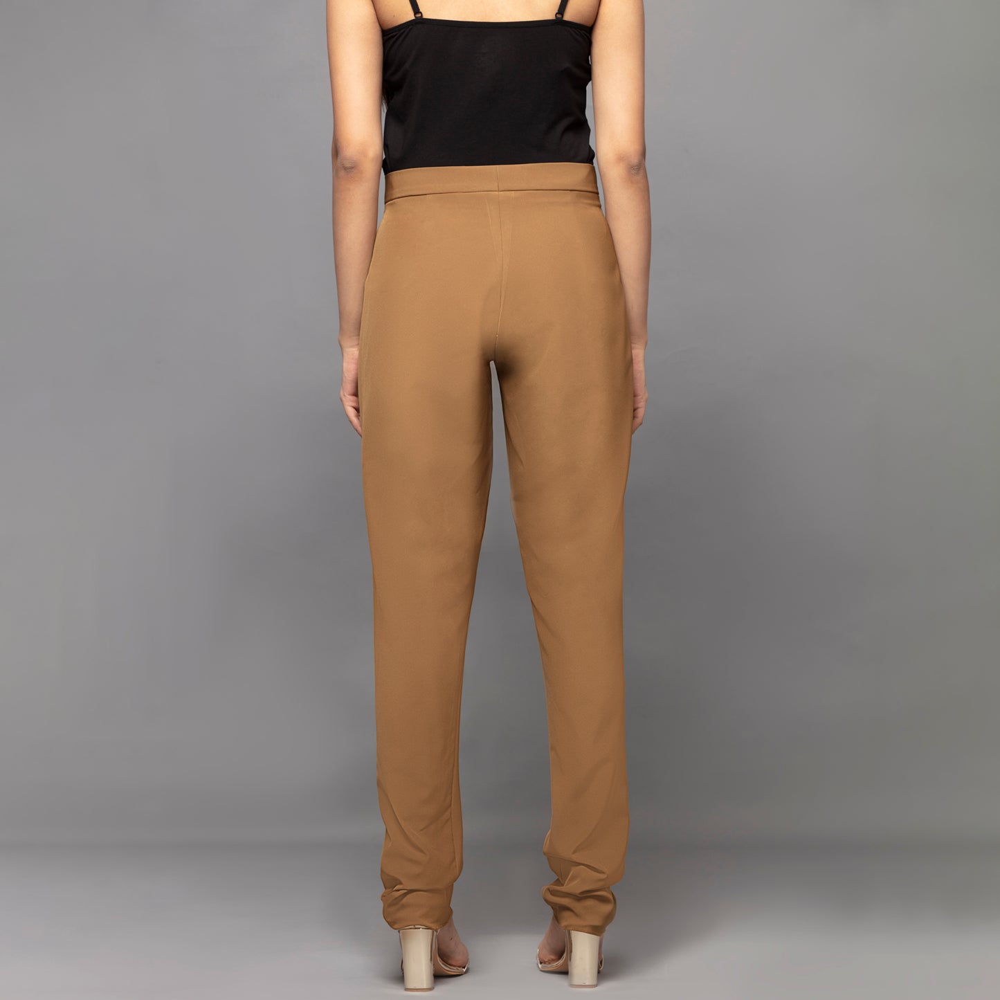 Beige Slim Fit Pants
