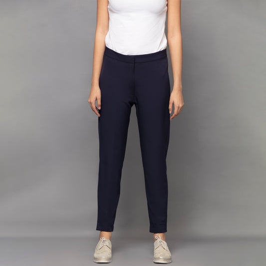 Dark Blue Slim Fit Pants