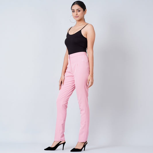 Pink Slim Fit Pants