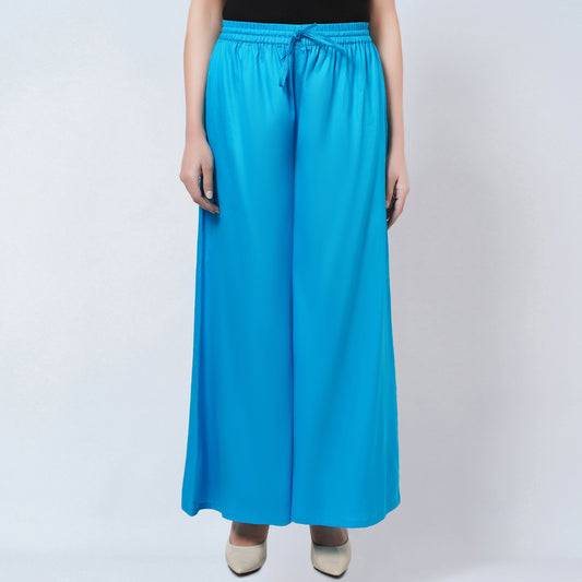 Blue Cotton Pants