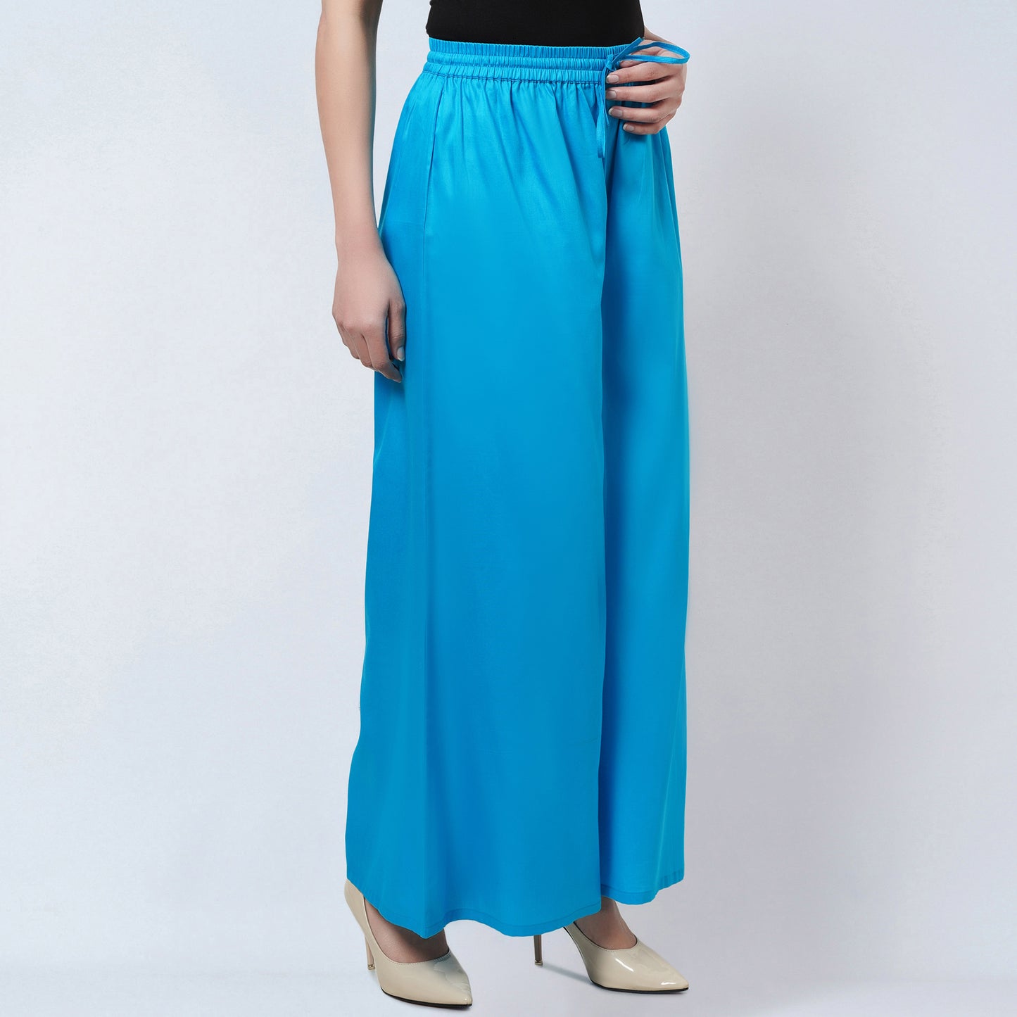 Blue Cotton Pants