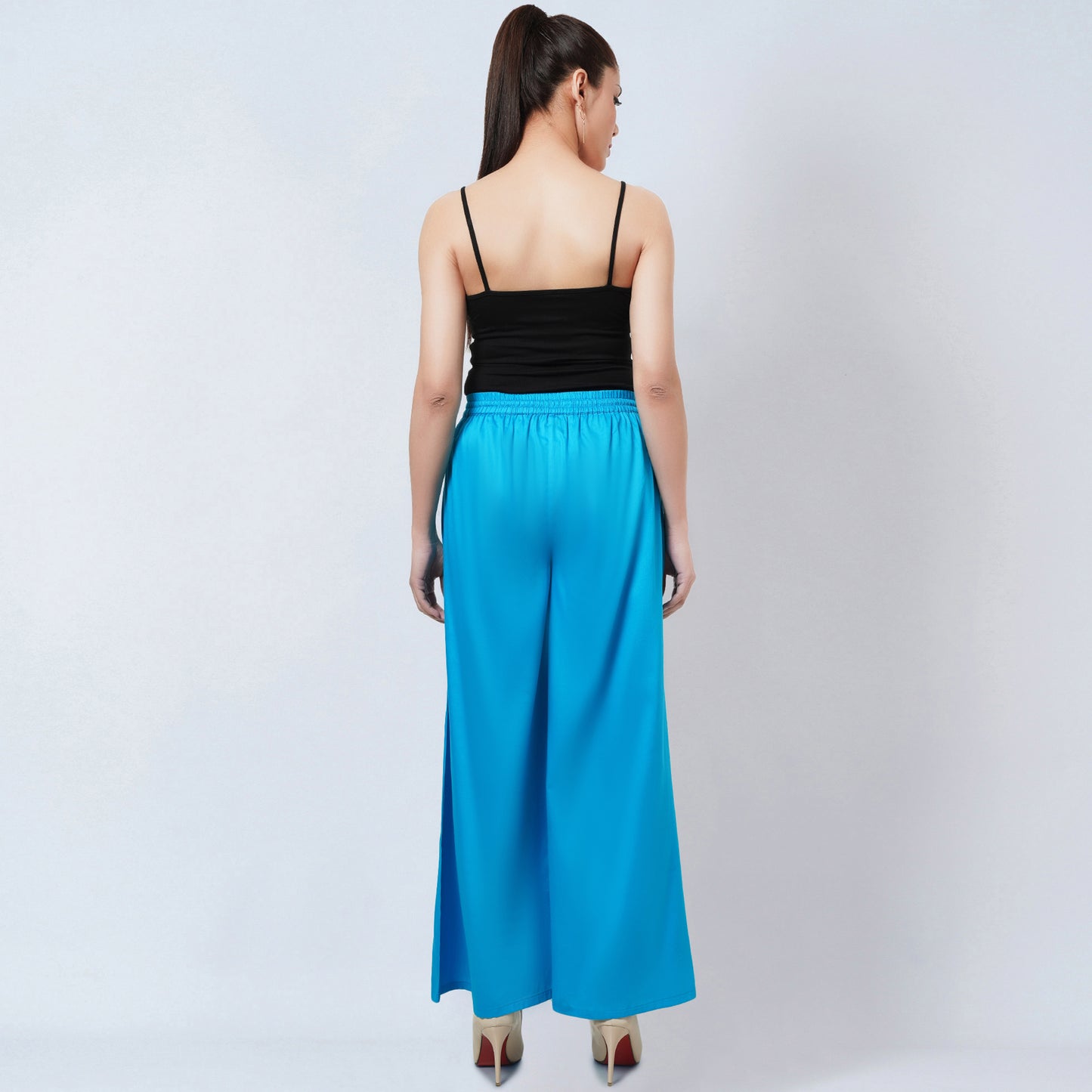 Blue Cotton Pants