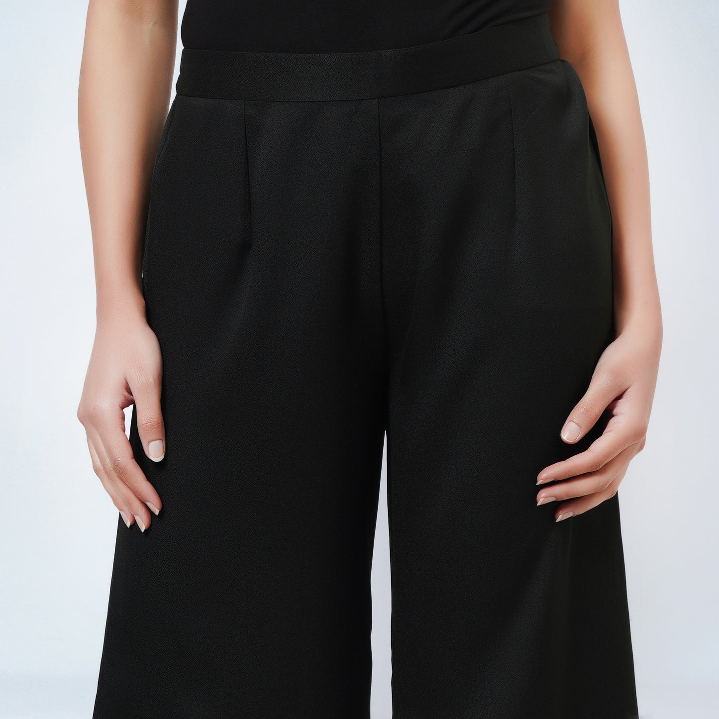 Black Bell Bottom Pants