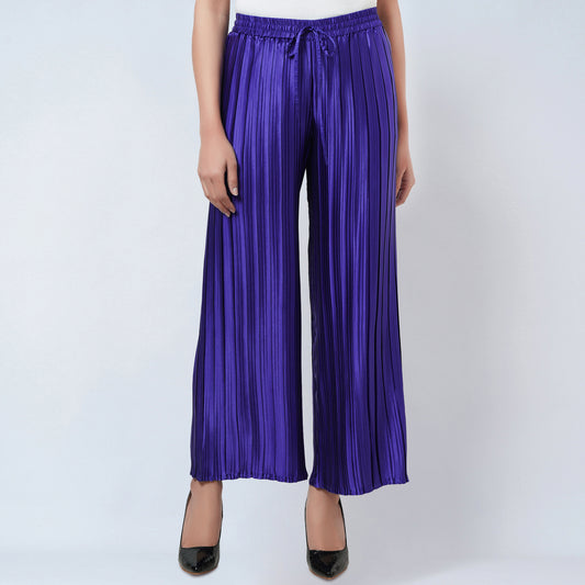 Purple Box Pleated Palazzo