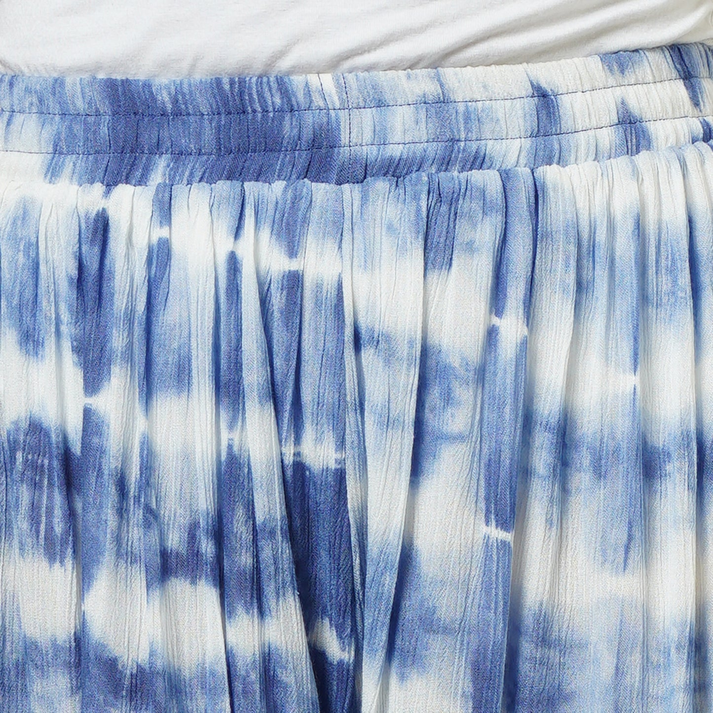 Blue Tie-Dye Camisole and Shorts Set