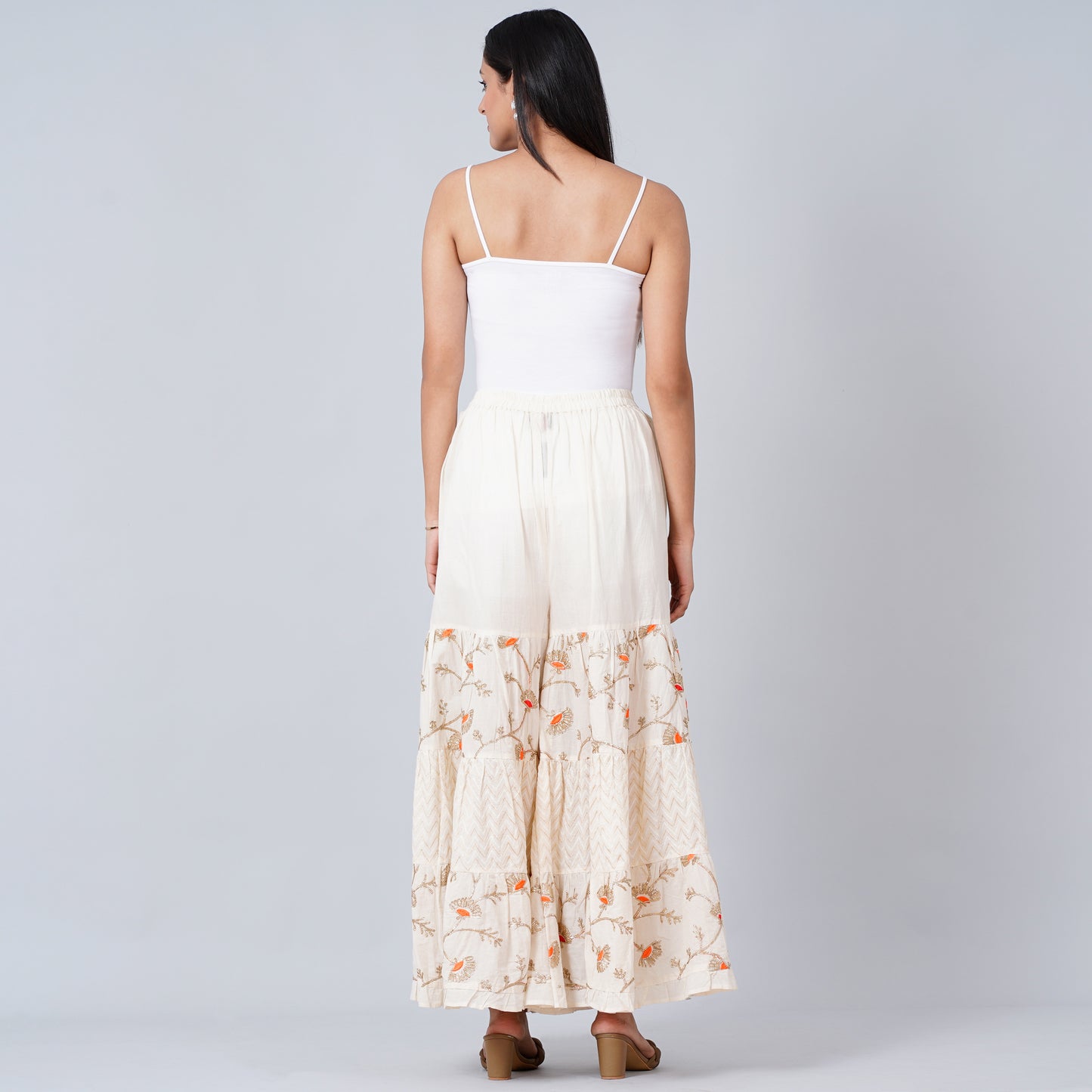 Ivory Gota-Patti Sharara Suit Set