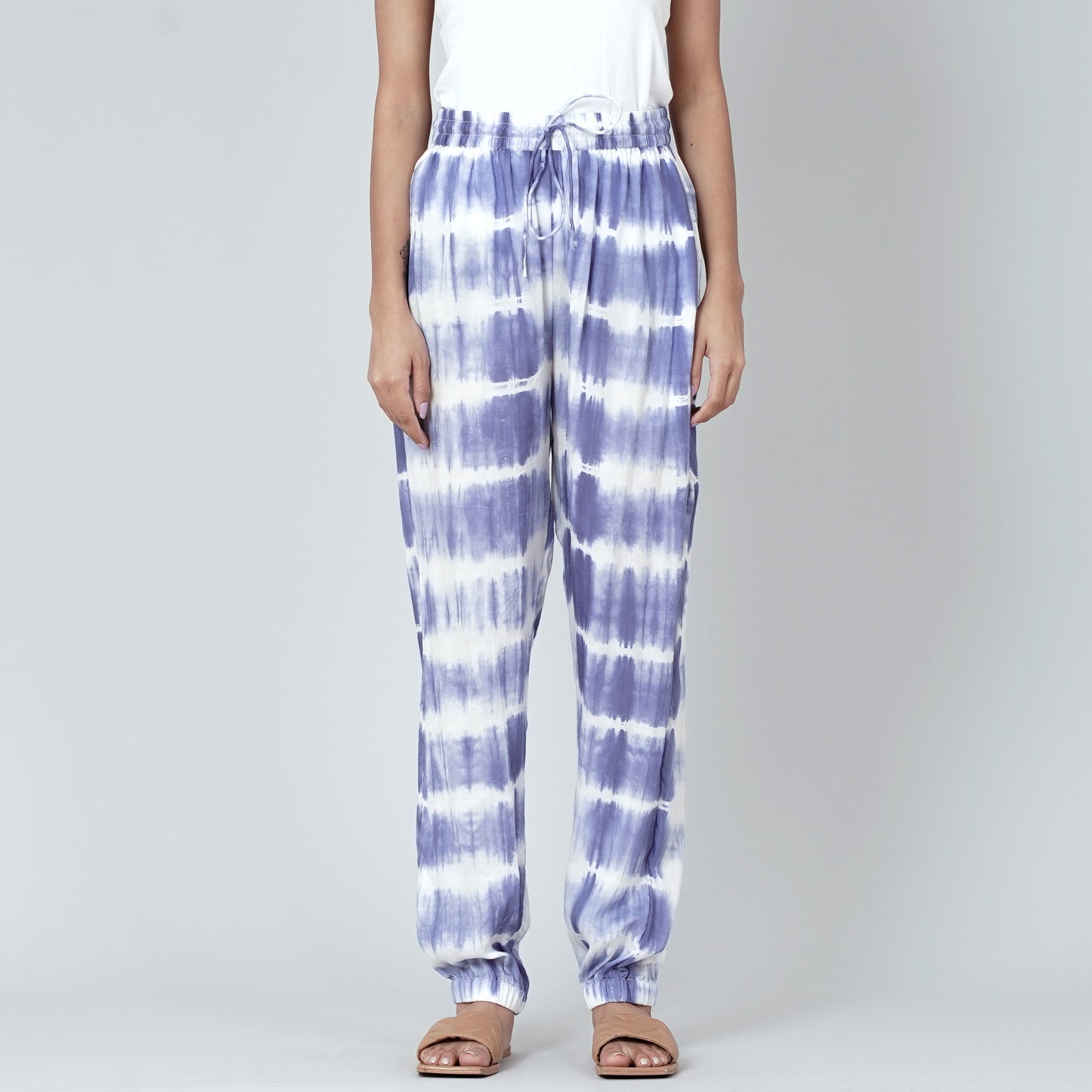 Blue and White Tie-Dye Lounge Set