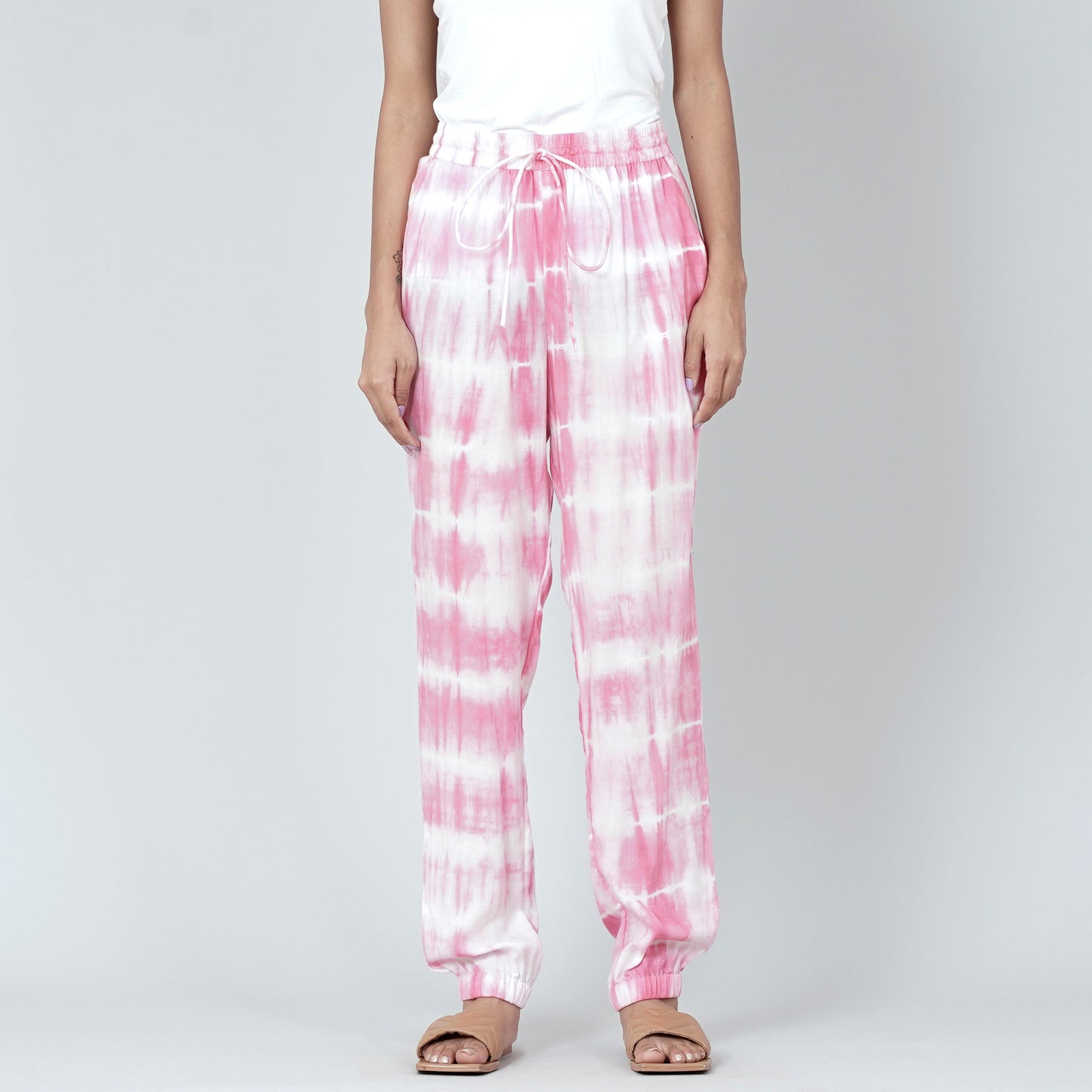 Pink and White Tie-Dye Lounge Set