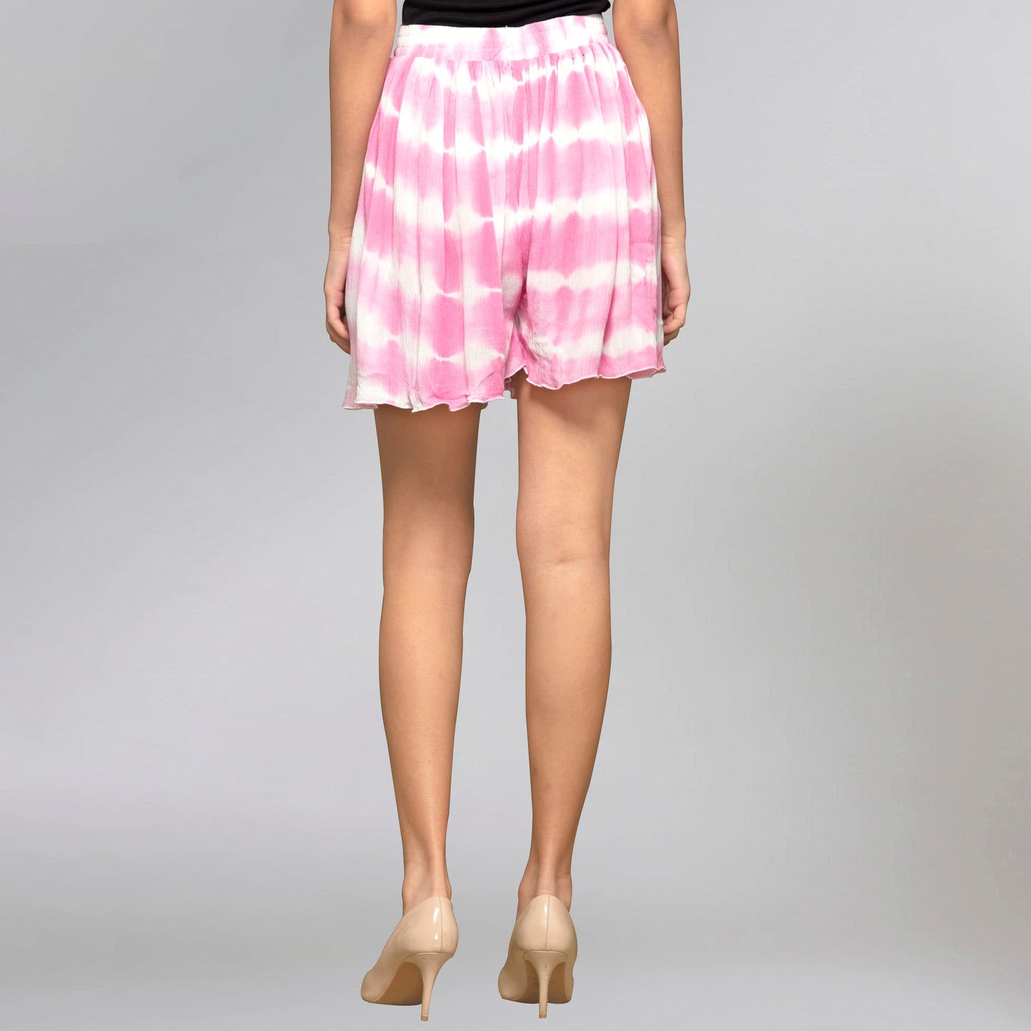 Pink Tie-Dye Shorts