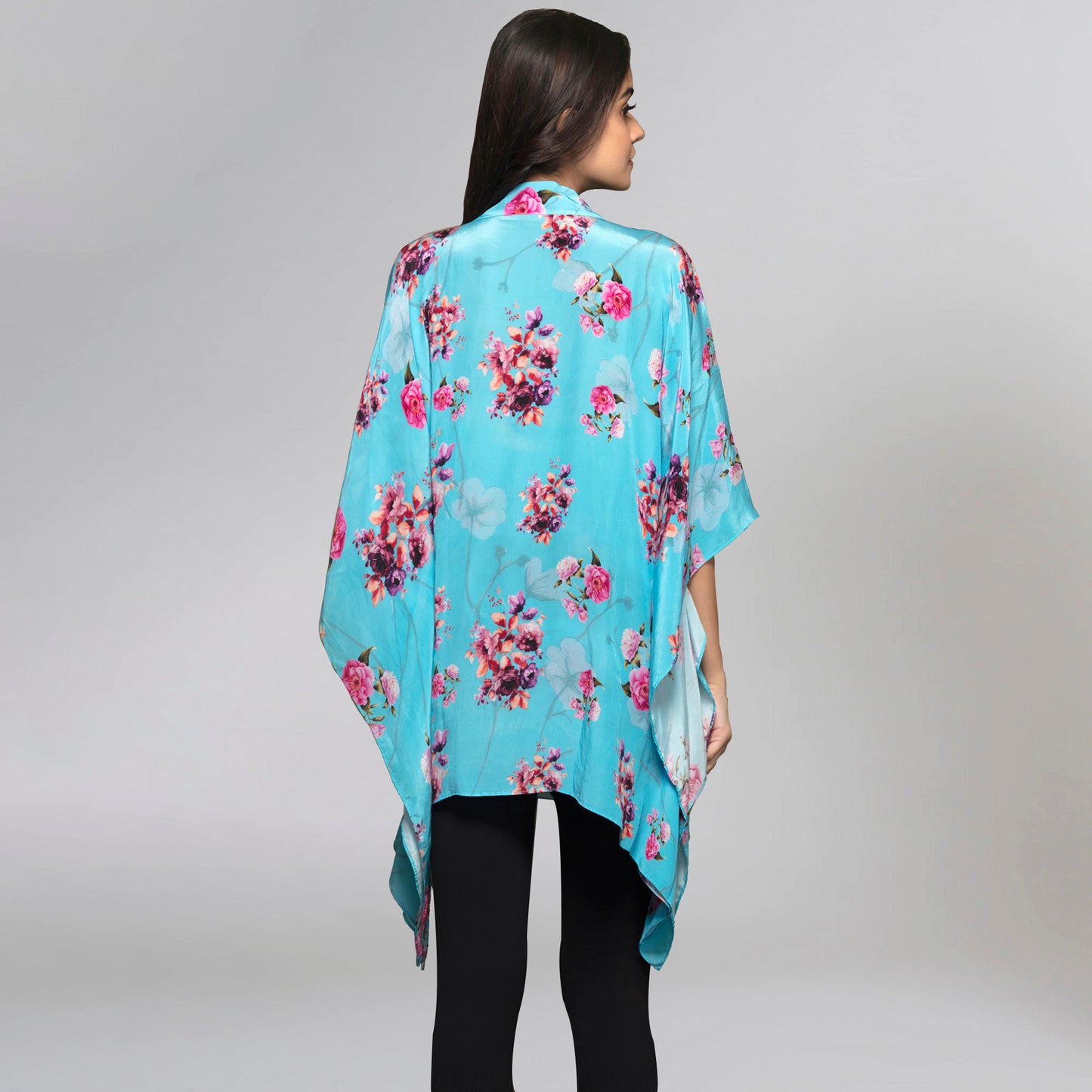 Blue Floral Print Top