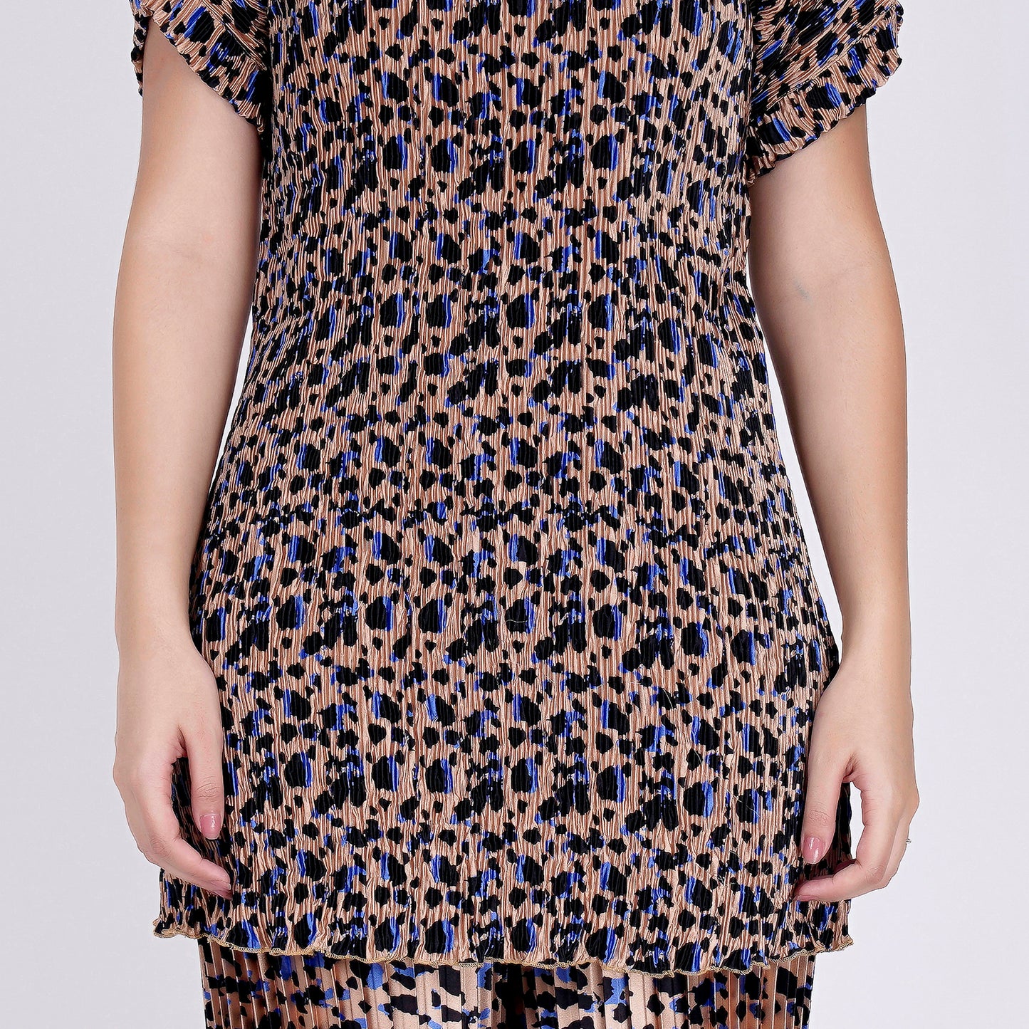 Beige Animal Print Top