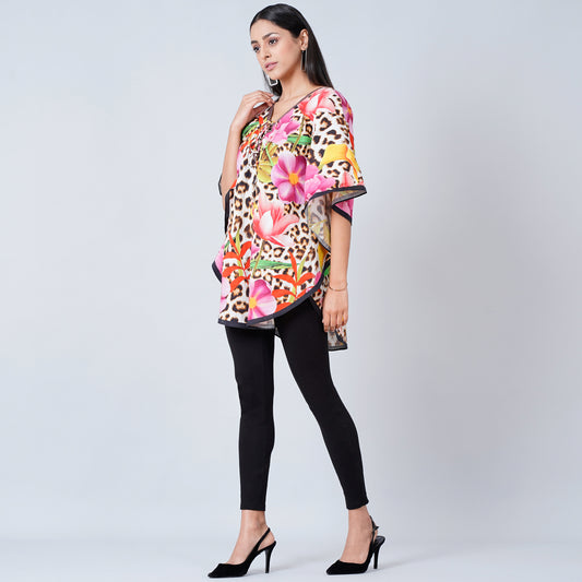 Multicoloured Floral Tunic