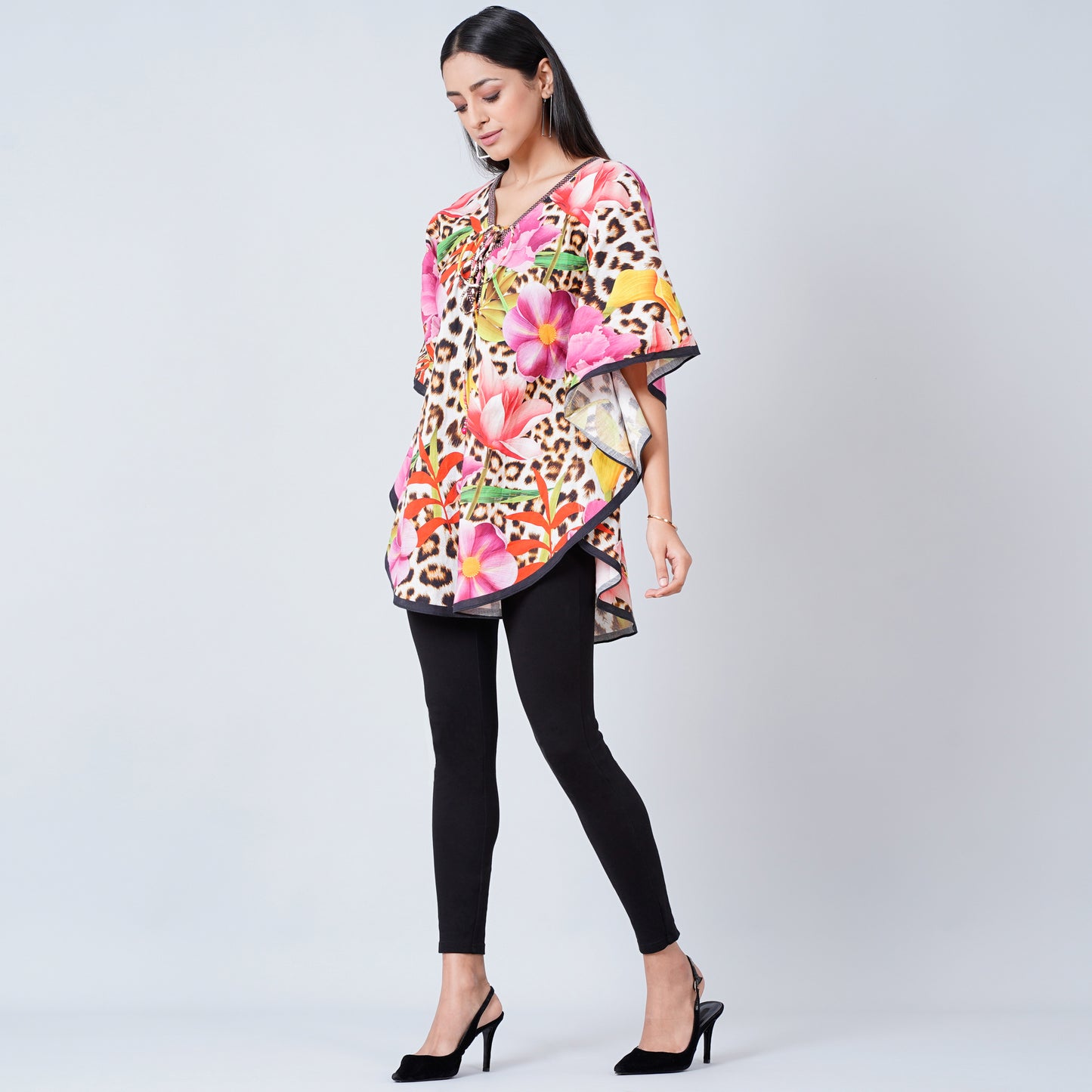 Multicoloured Floral Tunic
