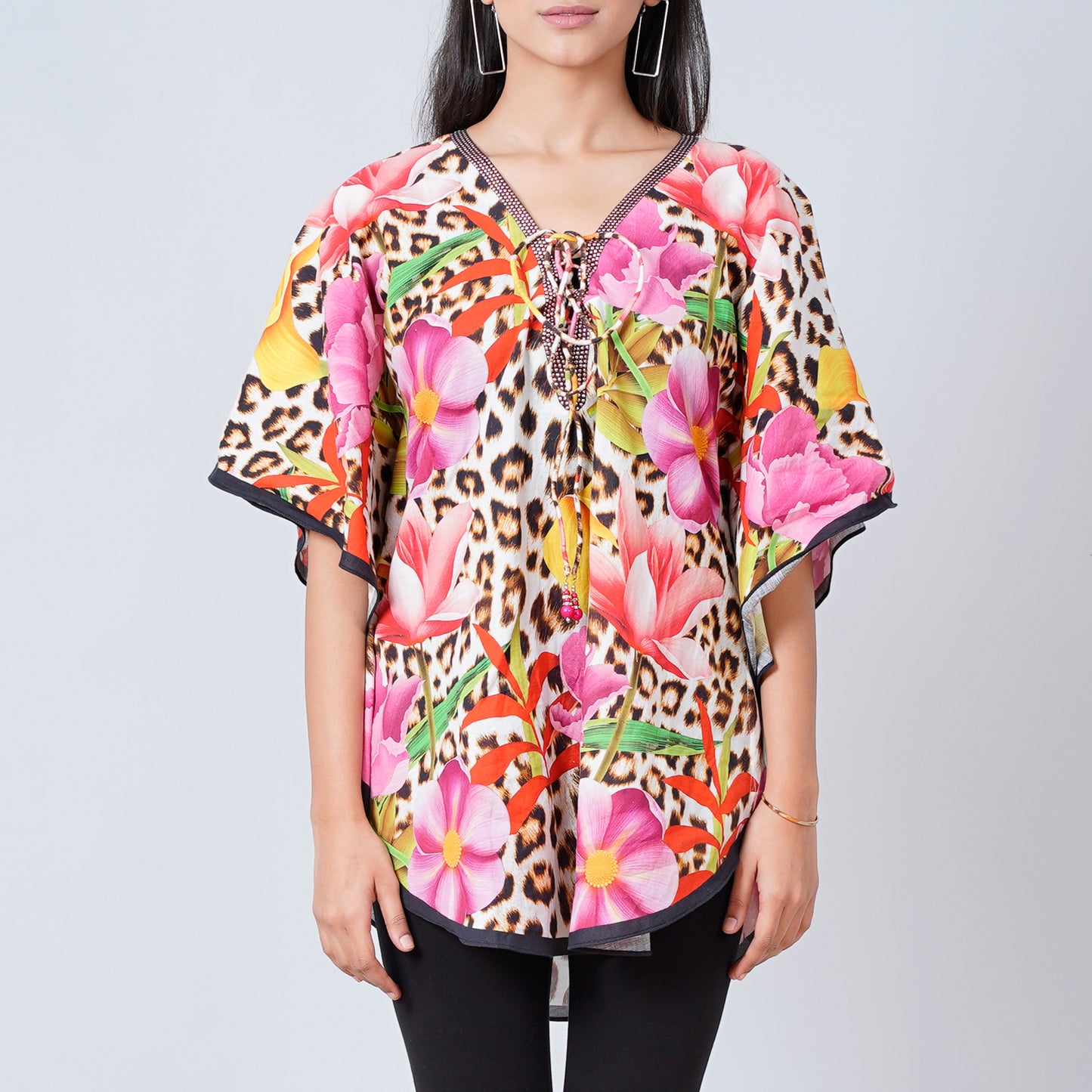 Multicoloured Floral Tunic