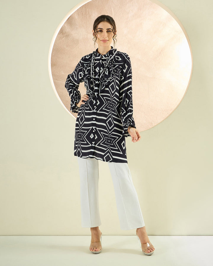 Geometric Print Shirts and Shirt Dresses: The Edit