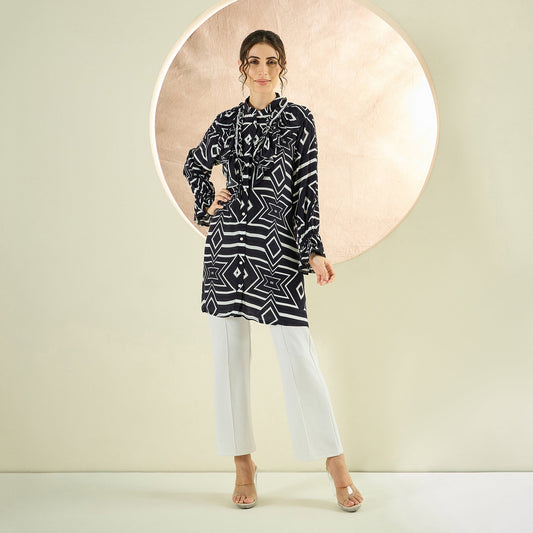 Geometric Print Shirts and Shirt Dresses: The Edit