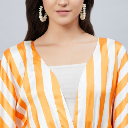Orange Full Length Cover-Up