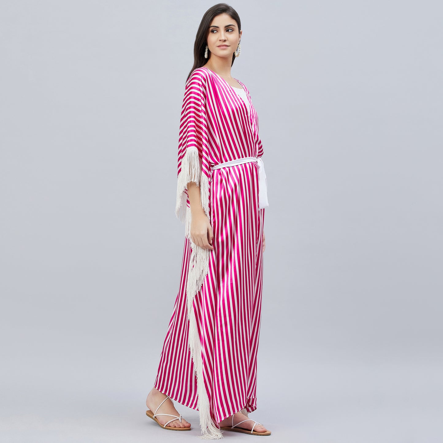 Pink and White Full Length Cover-Up