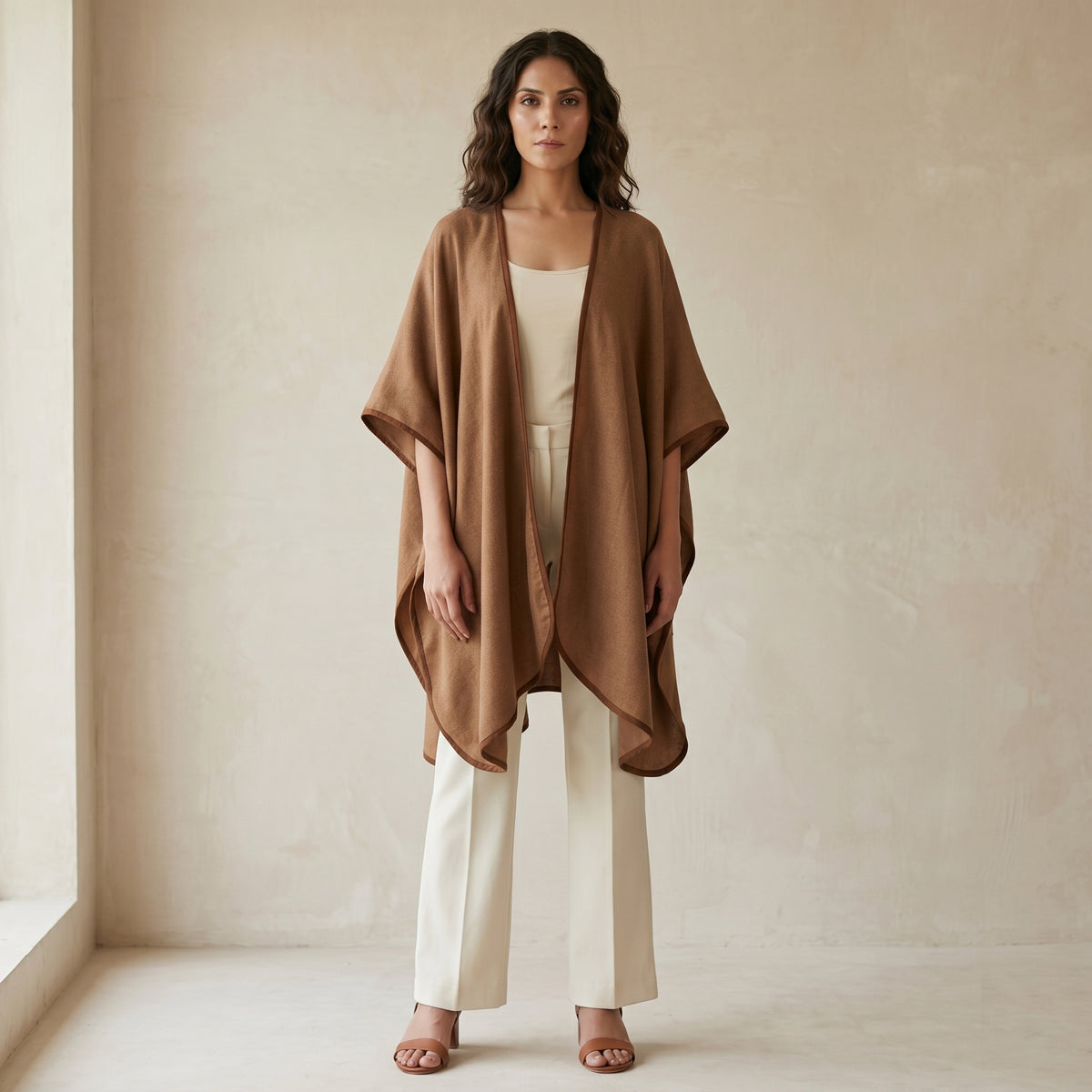 Brown Cover-Up for Women – Cashmere | First Resort by Ramola Bachchan