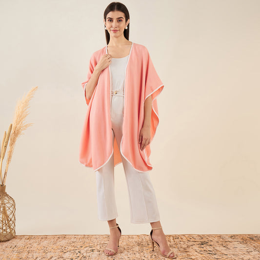 Peach Cashmere Cape