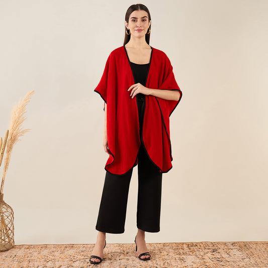 Red Cashmere Cape