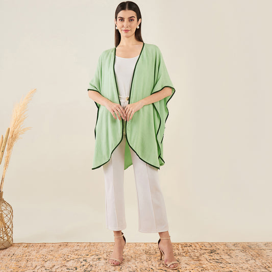 Tea Green Cashmere Cape