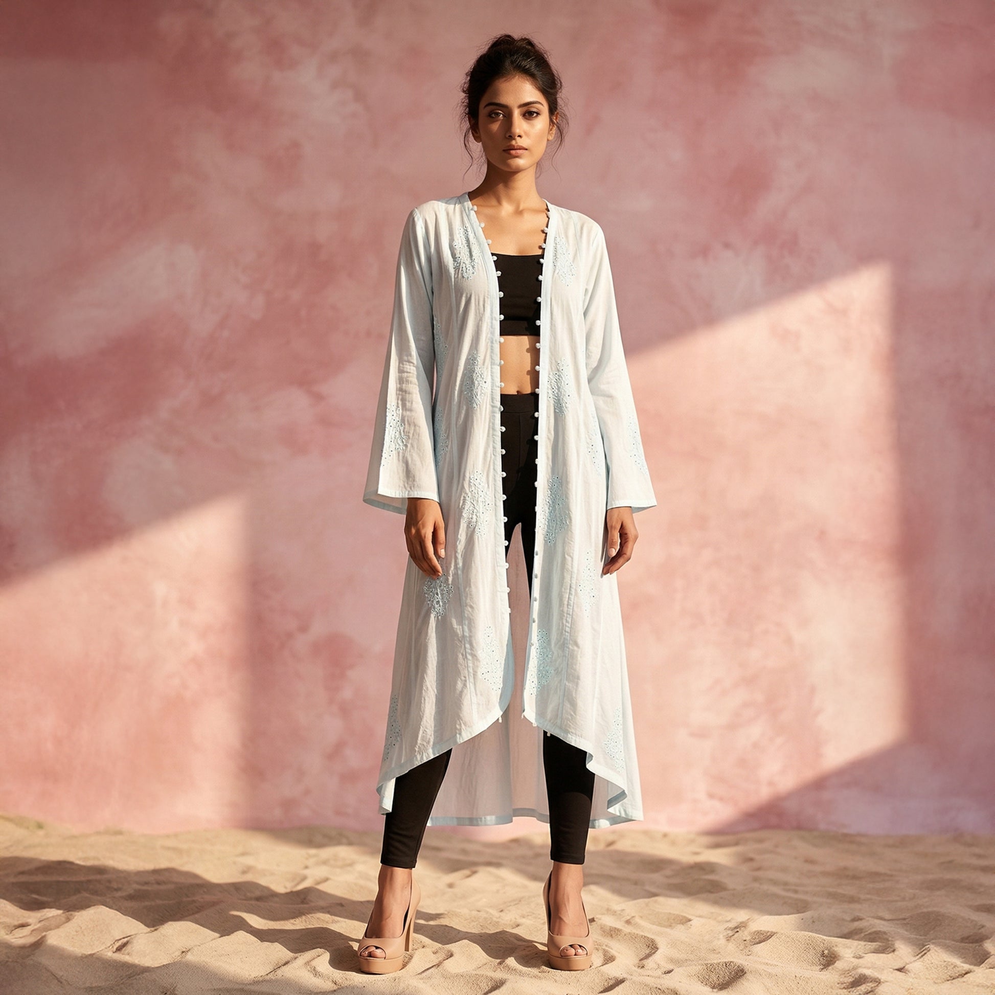 Light Blue Dress for Women – Embellished | First Resort by Ramola Bachchan