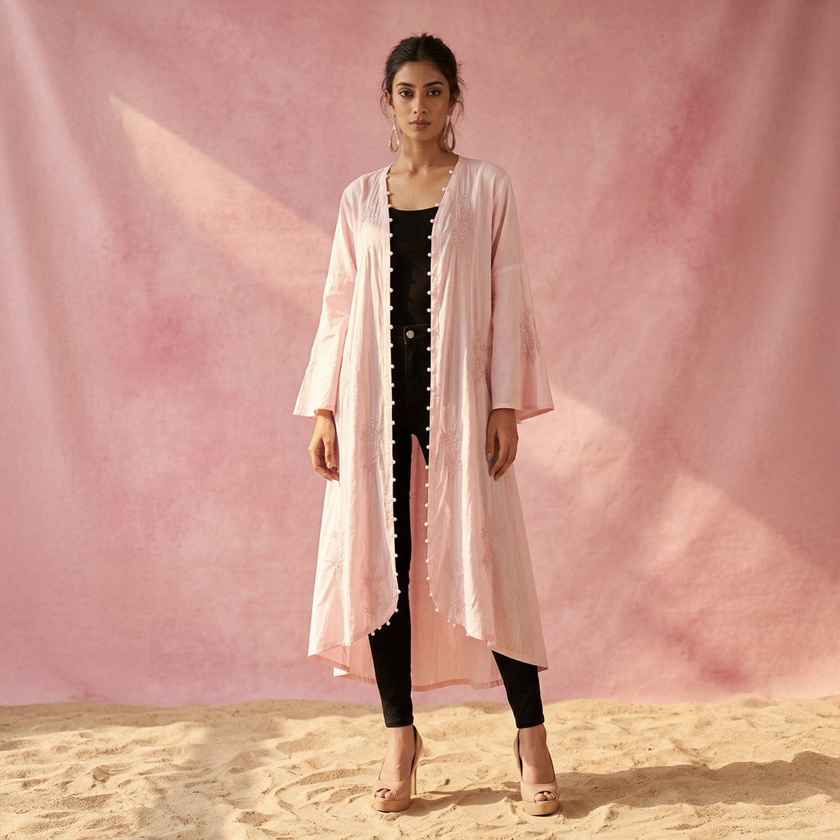 Pastel Pink Dress for Women – Embellished | First Resort by Ramola Bachchan