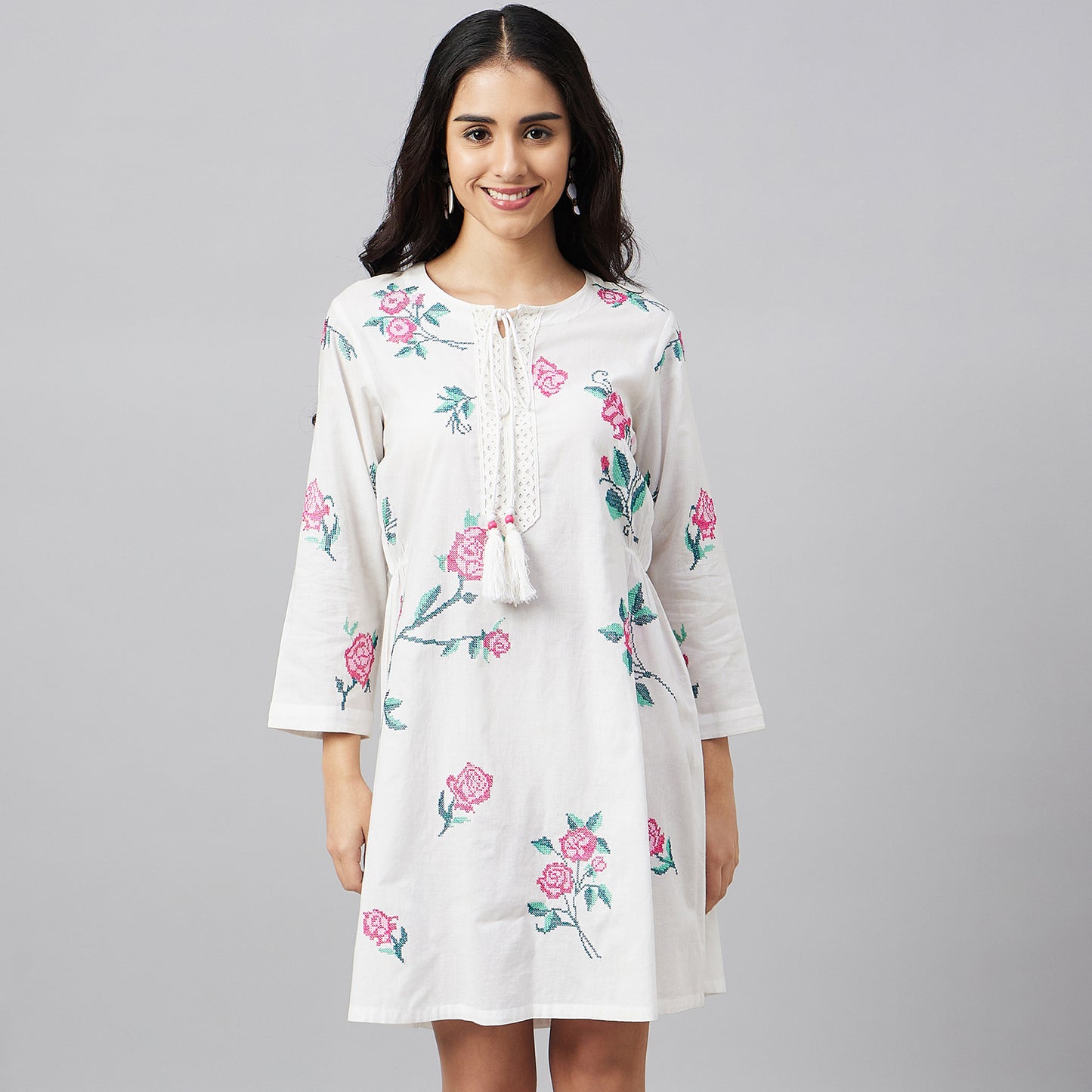 Pink Cross Stitch Dress