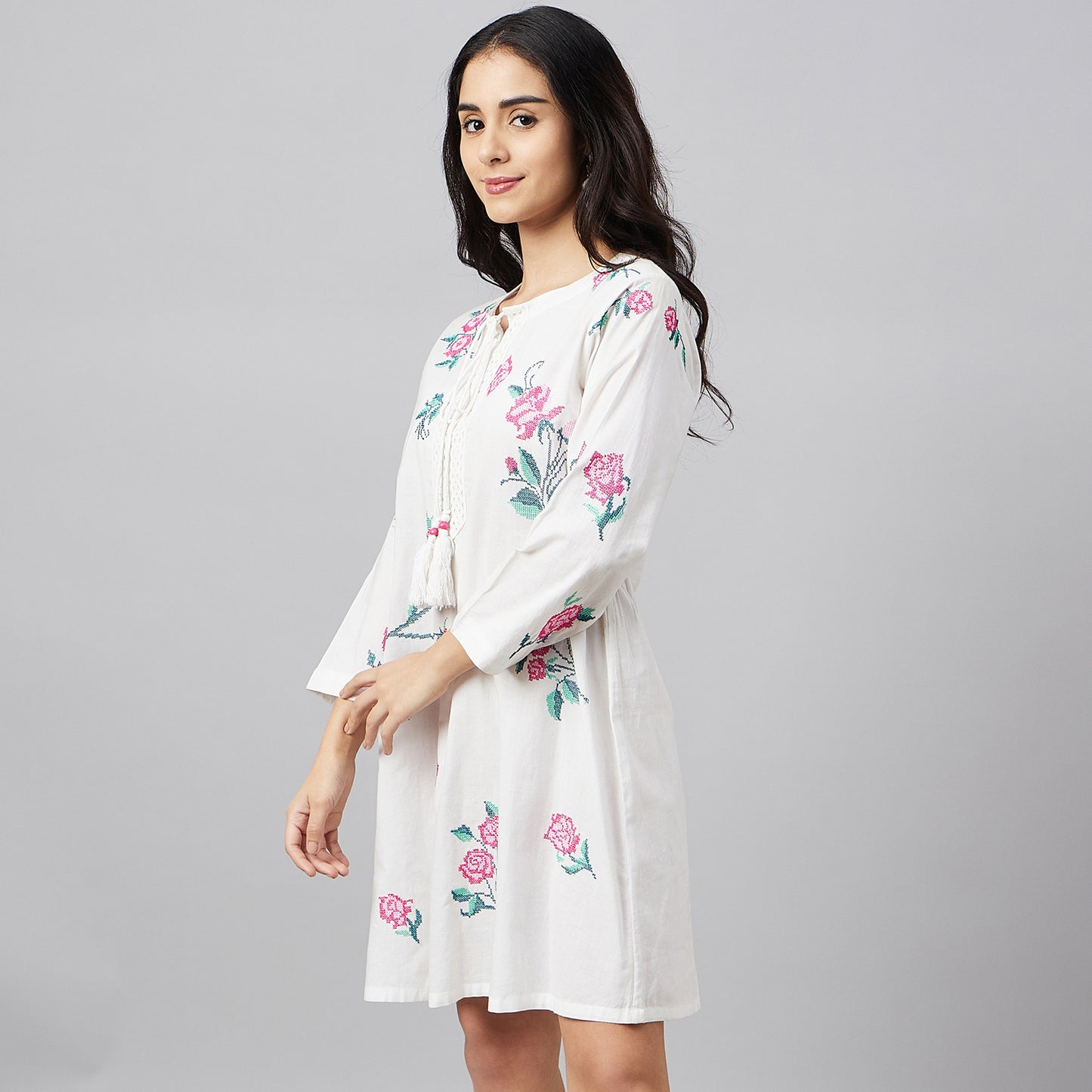 Pink Cross Stitch Dress