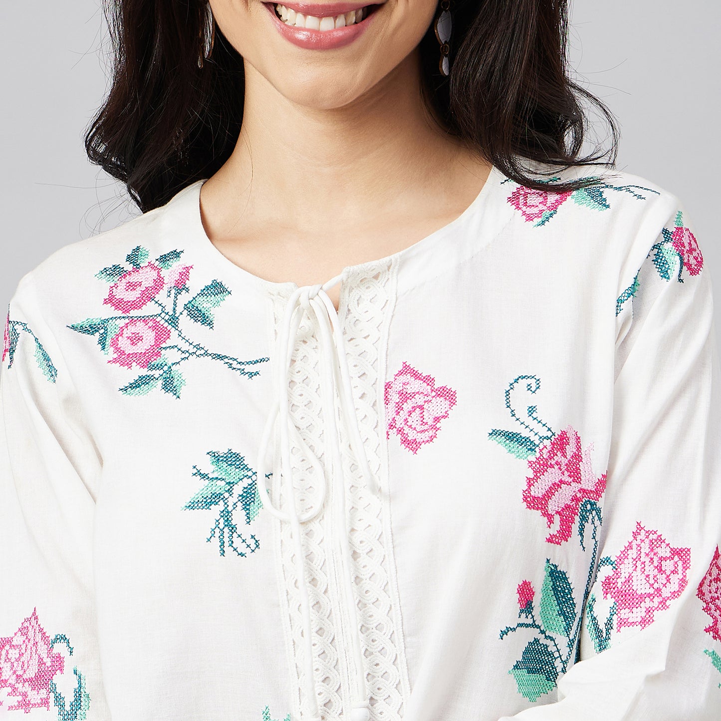 Pink Cross Stitch Dress