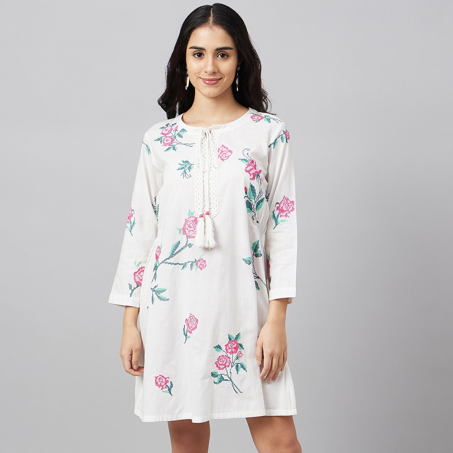Pink Cross Stitch Dress