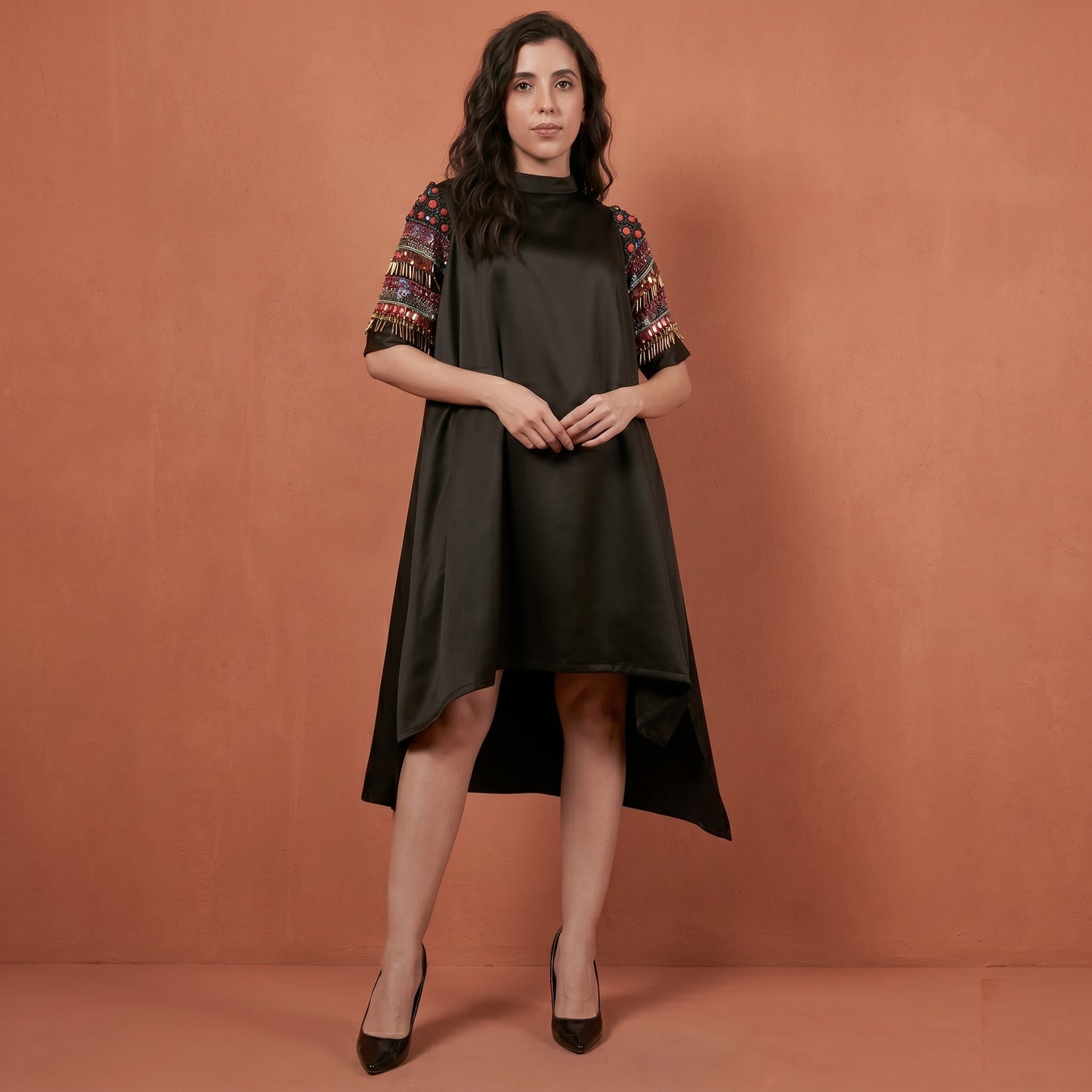 Black Dress for Women – Embroidered | First Resort by Ramola Bachchan