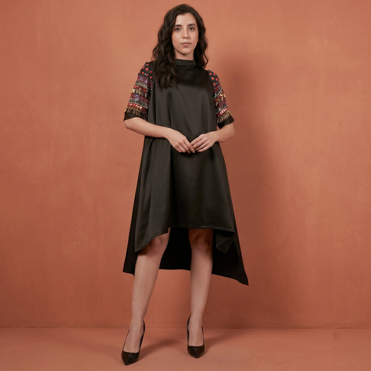 Black Dress for Women – Embroidered | First Resort by Ramola Bachchan