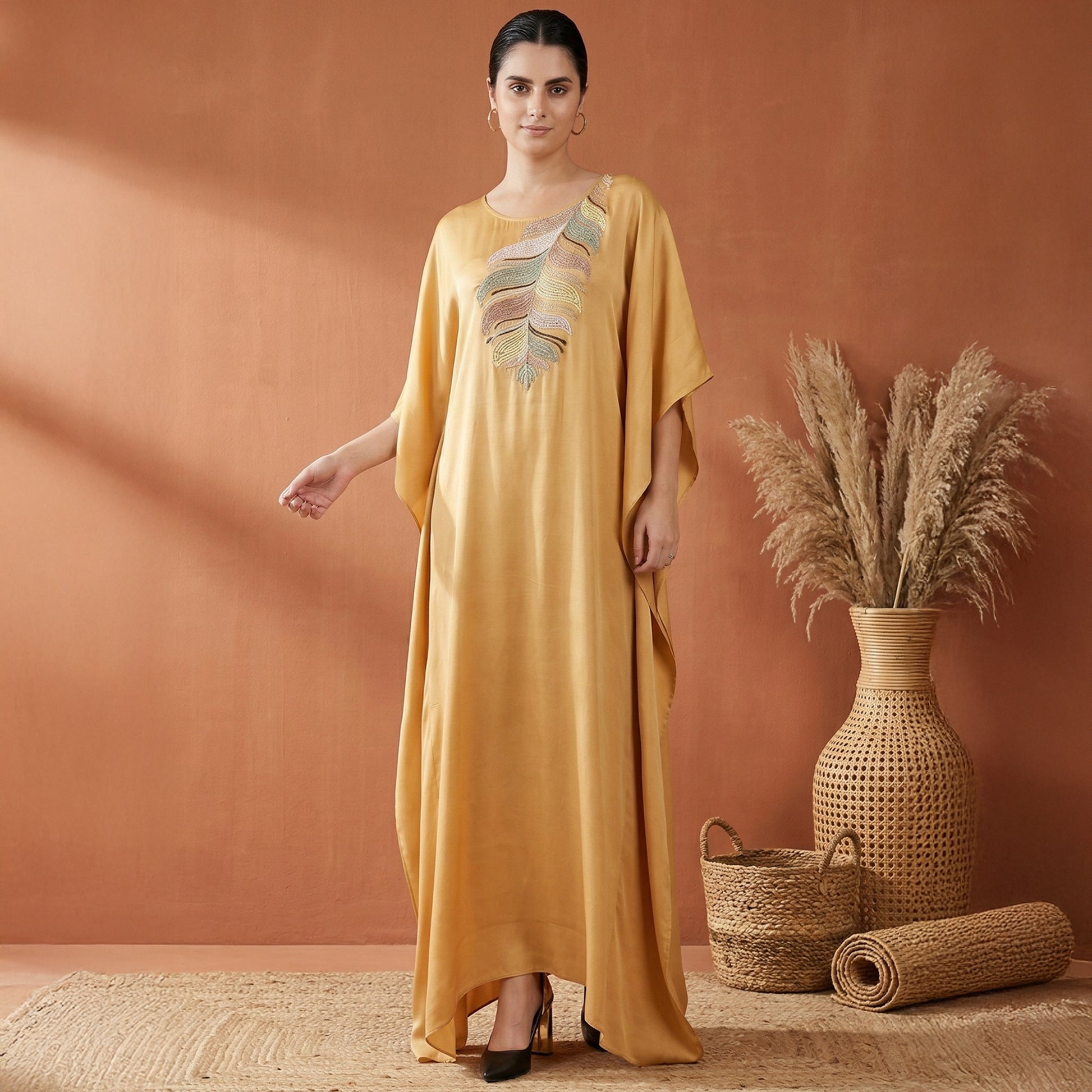 Dandelion Kaftan for Women – Embroidered | First Resort by Ramola Bachchan