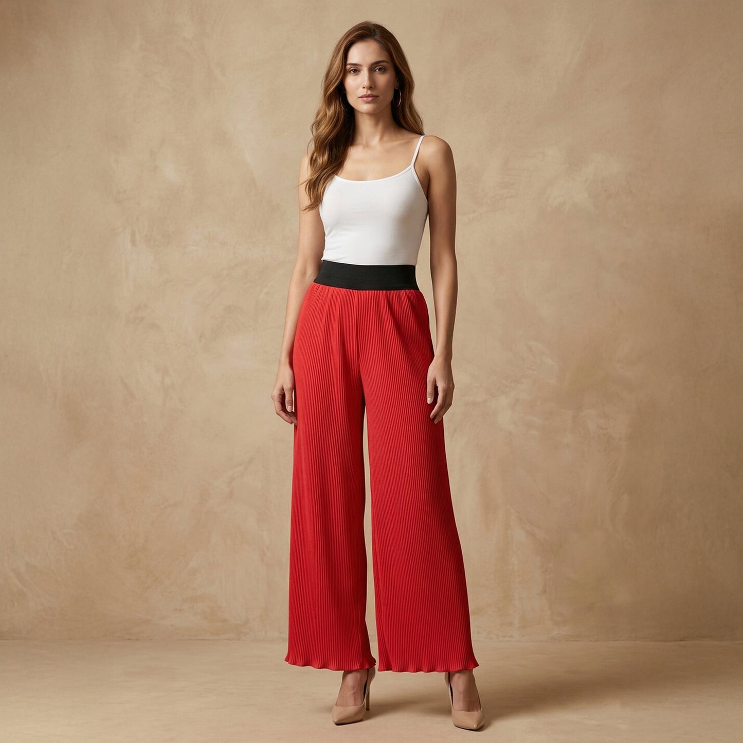 Red Pants for Women – Japan Satin | First Resort by Ramola Bachchan