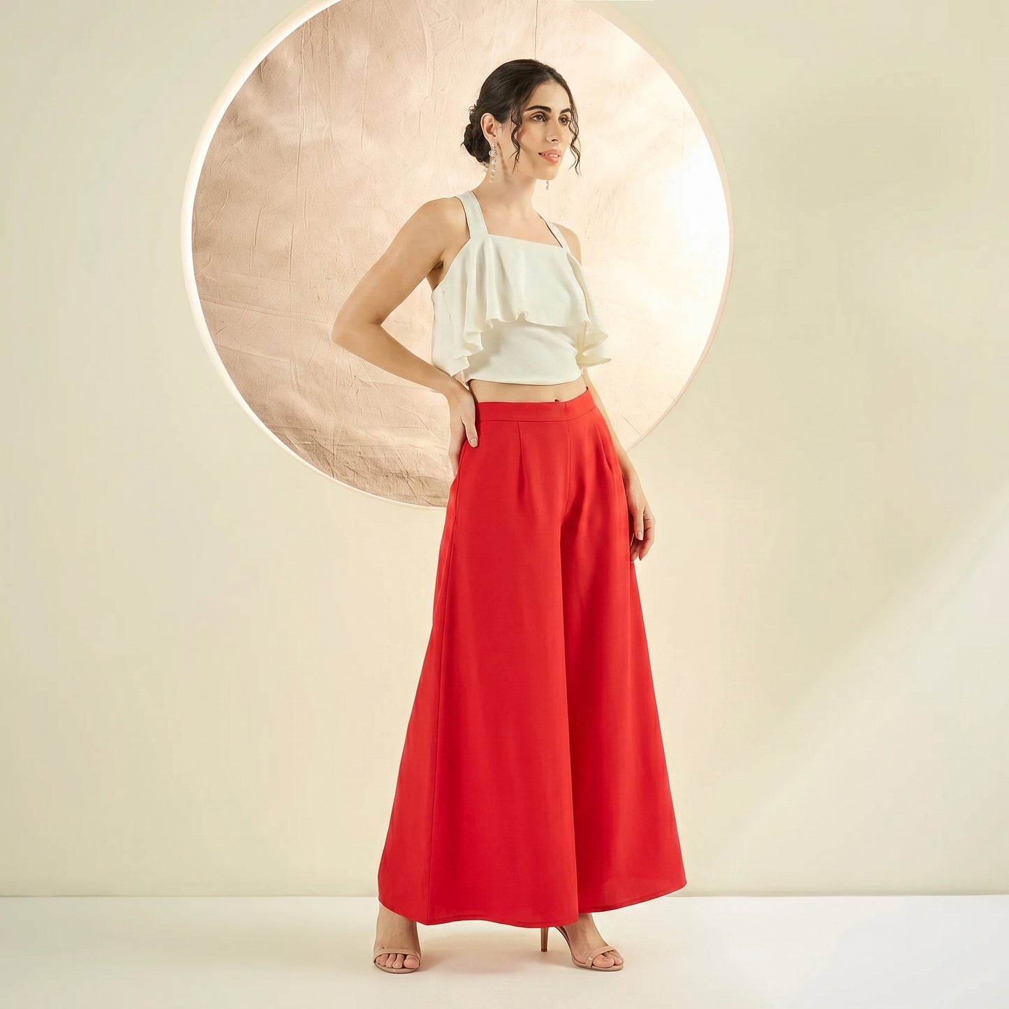 Red Pants for Women – Glace Cotton | First Resort by Ramola Bachchan