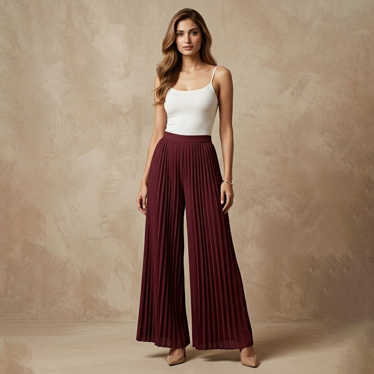 Red Rose Pants for Women – Viscose Lycra | First Resort by Ramola Bachchan