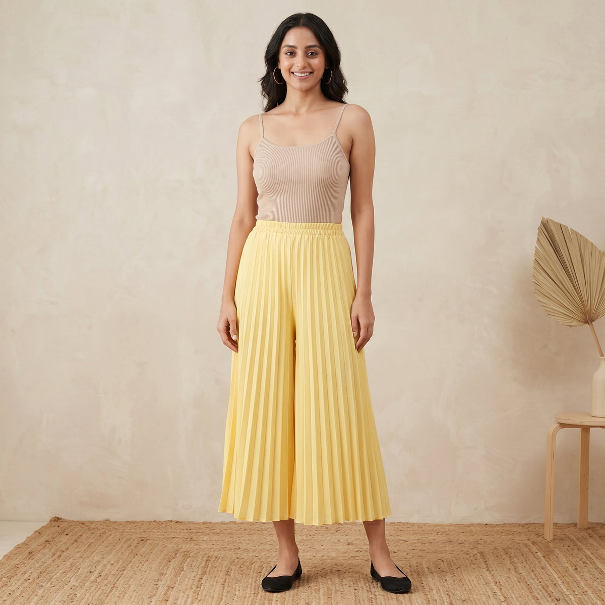Yellow Pants for Women – Viscose Lycra | First Resort by Ramola Bachchan