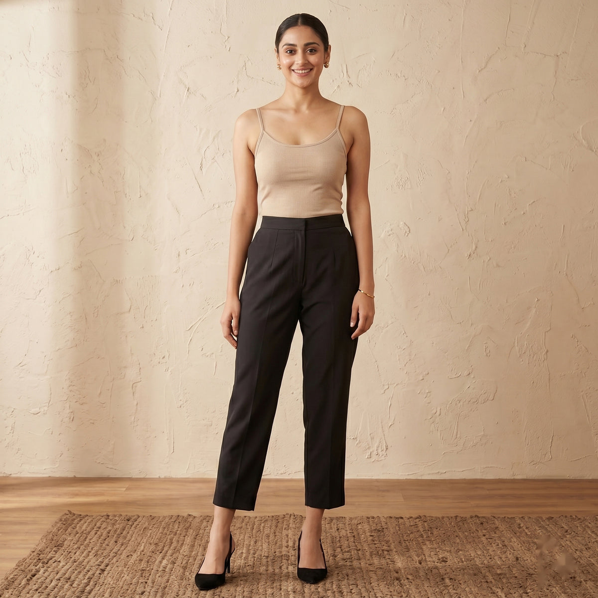 Black Pants for Women – Glace Cotton | First Resort by Ramola Bachchan