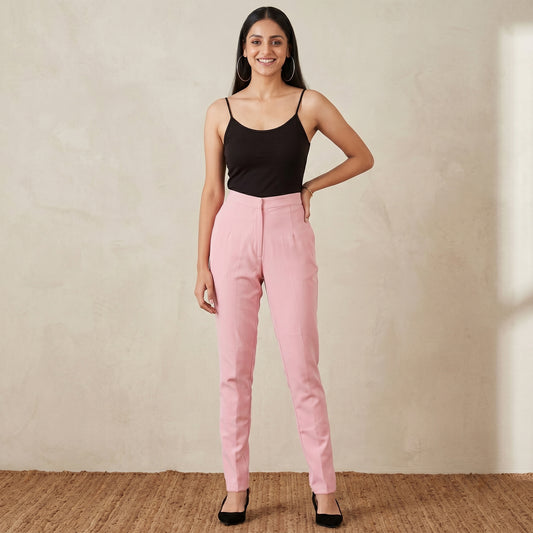 Pink Pants for Women – Glace Cotton | First Resort by Ramola Bachchan