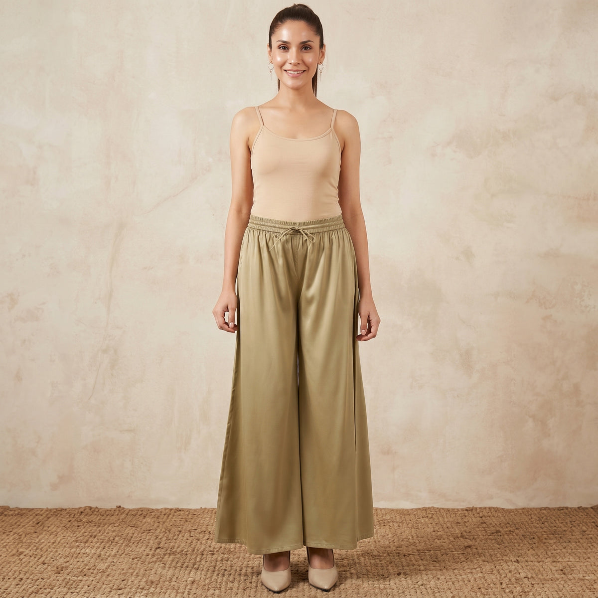 Sand Pants for Women – Cotton Satin | First Resort by Ramola Bachchan