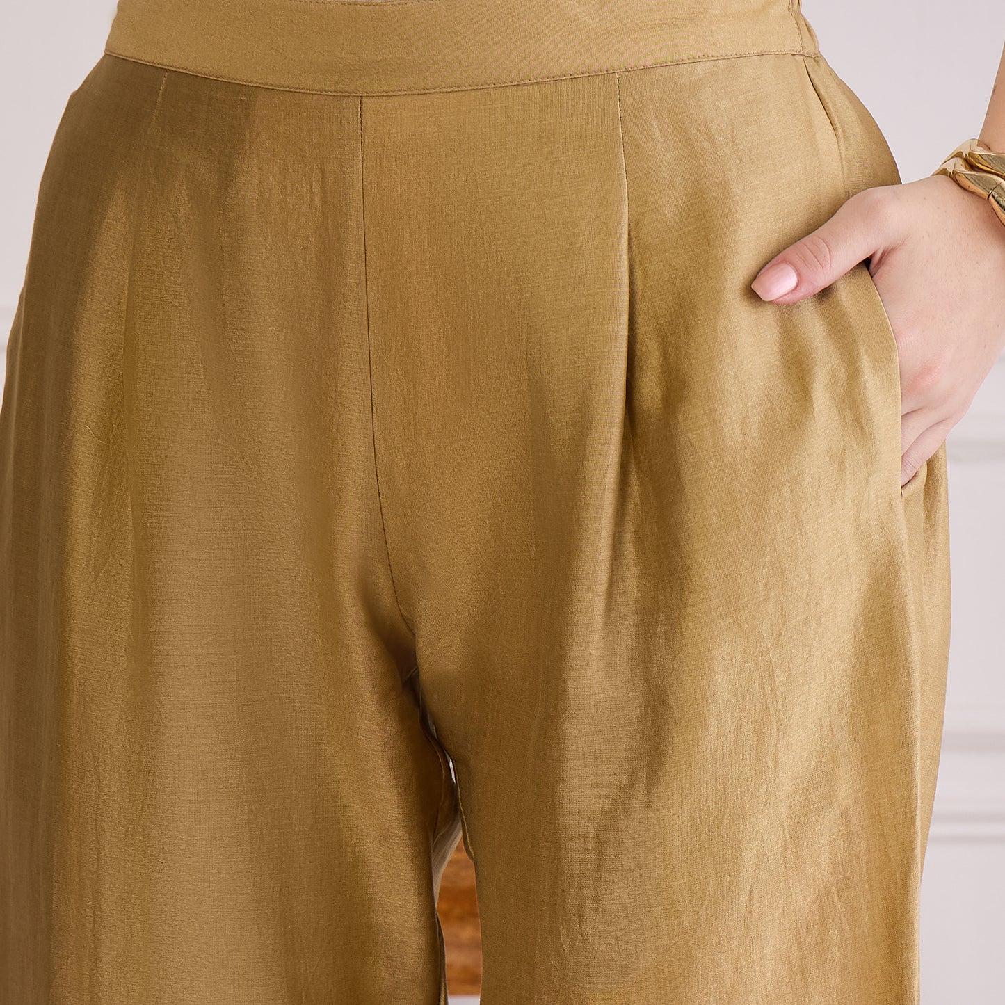 Sand Chic Straight Pants