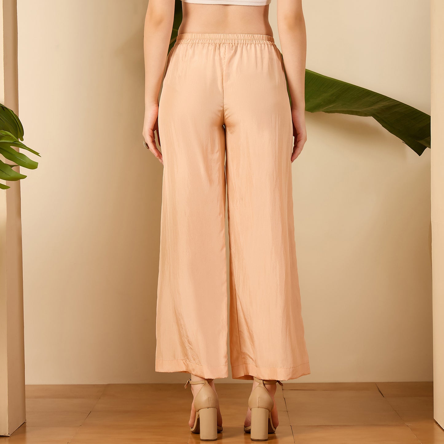 Peach Straight Pants