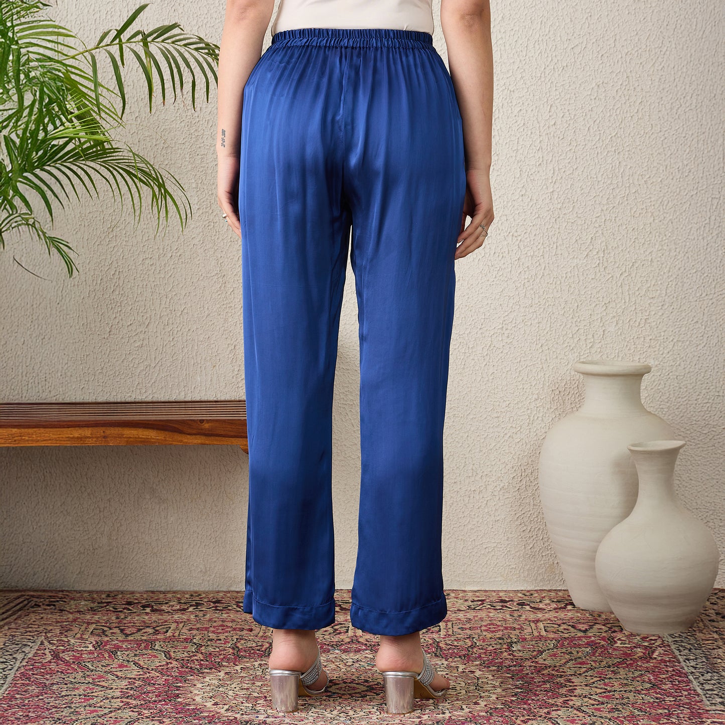 Navy Blue Straight Pants