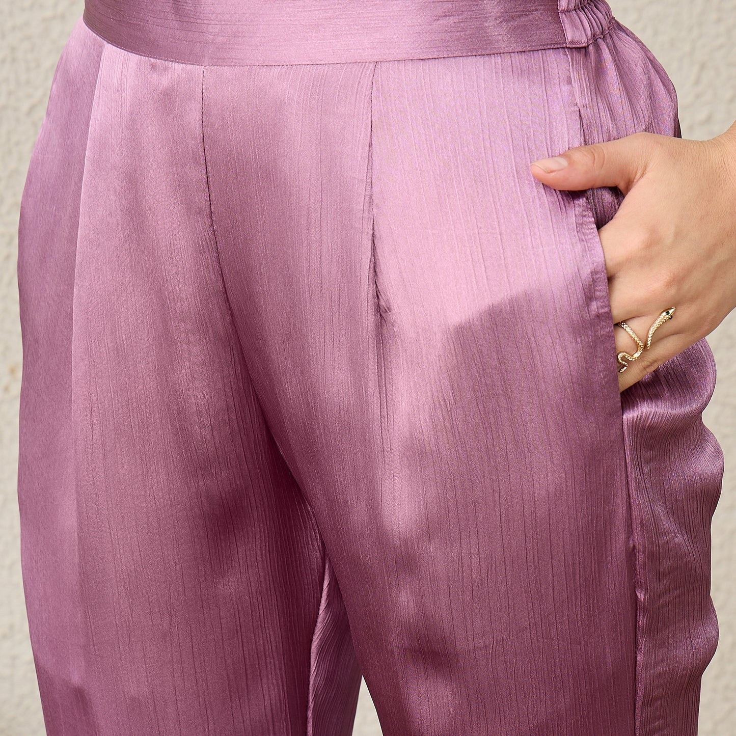 Lavender Bootcut Pants